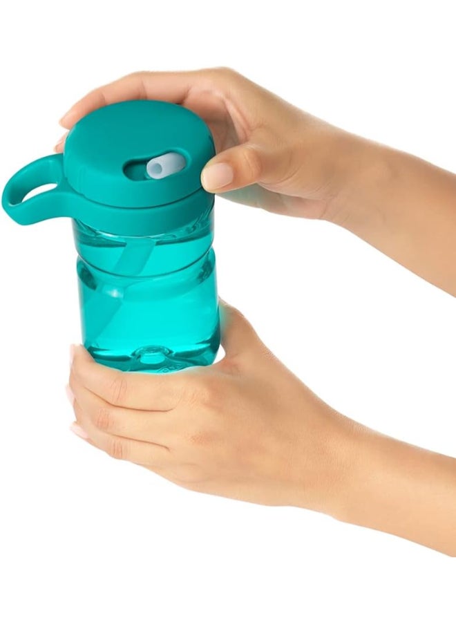 OXO Tot Twist Lid Water Bottle for Big Kids - Teal - Image 3